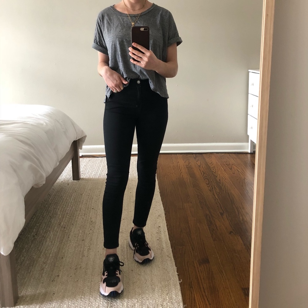 Topshop Jamie Jeans - Moto Black
